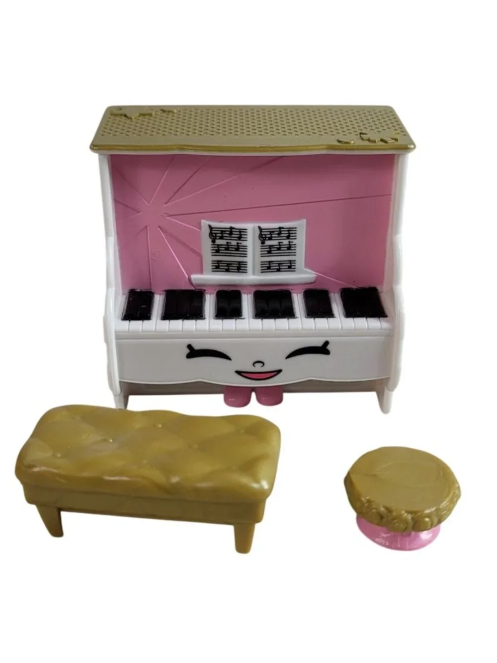 Shopkins Fashion Spree Ballet Collection Playful Piano Stool Bench 3 Pieces 2015